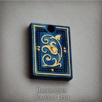 jewellery Pendant hand engraving Gold inaly